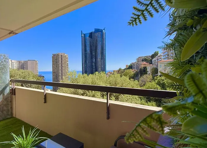Studio De Luxe Portes De Monaco - Vue Mer - Piscine - Wifi