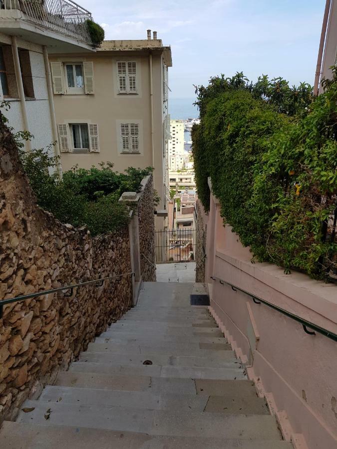 Plein Coeur De Monaco, A 300 Metres A Pied Du Port De Monaco, 4 Pieces Dans Des Escaliers Vue Exceptionnelle